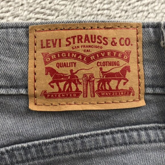Levi's Womens Jeans Size 30 712 Slim Fit Straight Leg Gray Denim Classic Casual - Picture 13 of 15